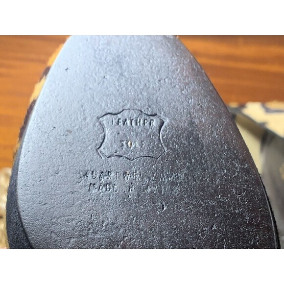 Stuart Weitzman‎ 7M Leopard Calf Hair Stiletto Animal tan black Platform - Picture 8 of 14